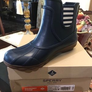 Sperry Syren Cove Rubberized Boots NEW